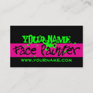 Schwarzes und Rosa Visitenkarte