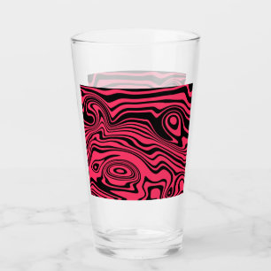 Schwarzes und rotes Glas