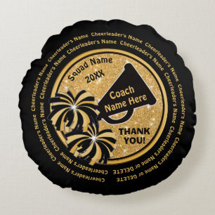 Schwarzes und rundes kissen