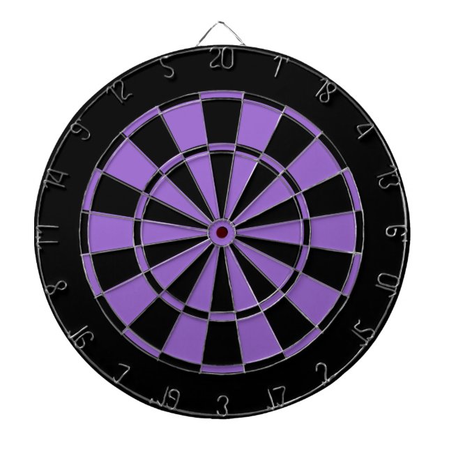 schwarzes und violettes Lila Dartscheibe (vorne)