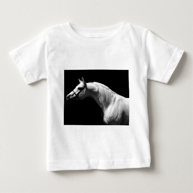 Schwarzes und Weiß Baby T-shirt (Vorderseite)