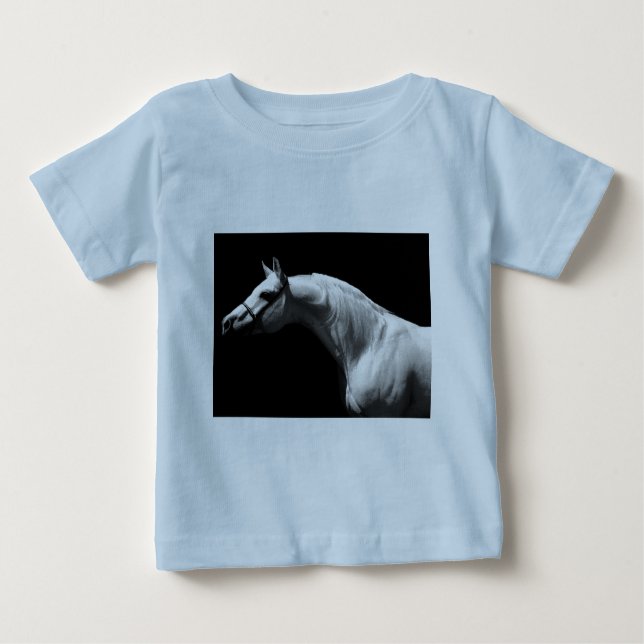 Schwarzes und Weiß Baby T-shirt (Vorderseite)
