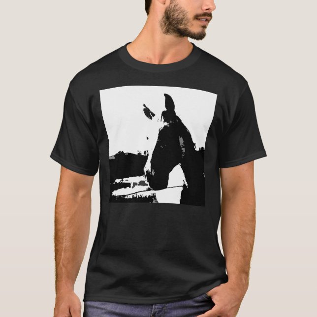 Schwarzes und Weiß T-Shirt (Vorderseite)