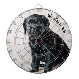 Schwarzes und weißes Foto Dartscheibe