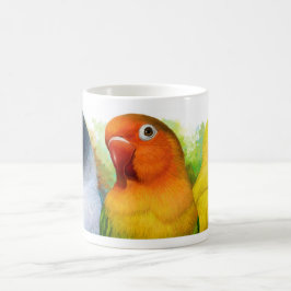 Schwarzes verdeckter Fischer Lutino Pfirsich Tasse