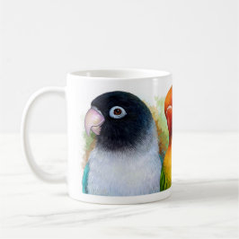 Schwarzes verdeckter Fischer Lutino Pfirsich Tasse