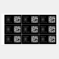 Schwarzes Vermögens-QR | Benutzerdefinierte Geschä