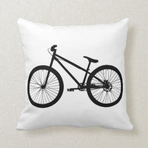 Schwarzes Vintage-Mountainbike-Kissen Kissen