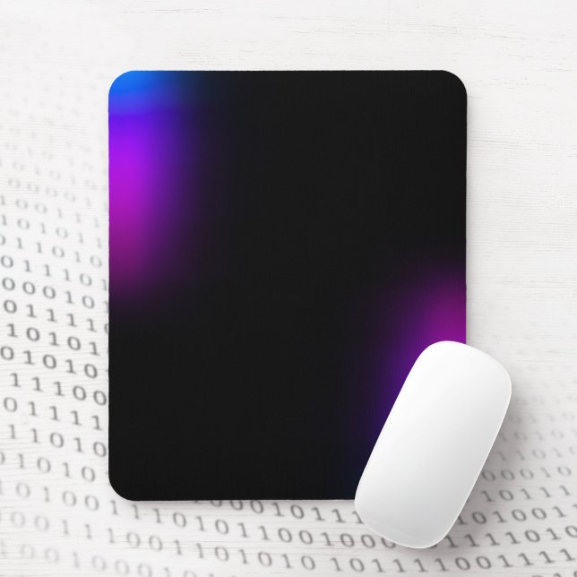 Schwarzes Violet Gradient Glow Mousepad (Von Creator hochgeladen)