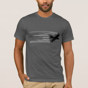Schwarzes Vogel-Shirt T-Shirt