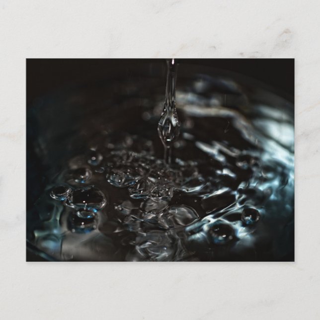 Schwarzes Wasser Postkarte (Vorderseite)