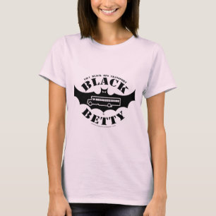 Schwarzes weibliches Fan-Shirt Bettys T-Shirt