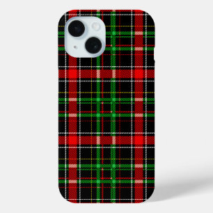Schwarzes Weihnachts-Baumwoll-Karo-Tartan-Design Case-Mate iPhone Hülle