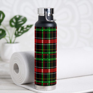 Schwarzes Weihnachts-Baumwollplaid Karomuster Desi Trinkflasche