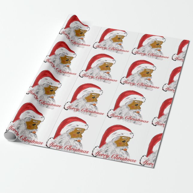Schwarzes Weihnachtswaschpapier Geschenkpapier (Ungerollt)