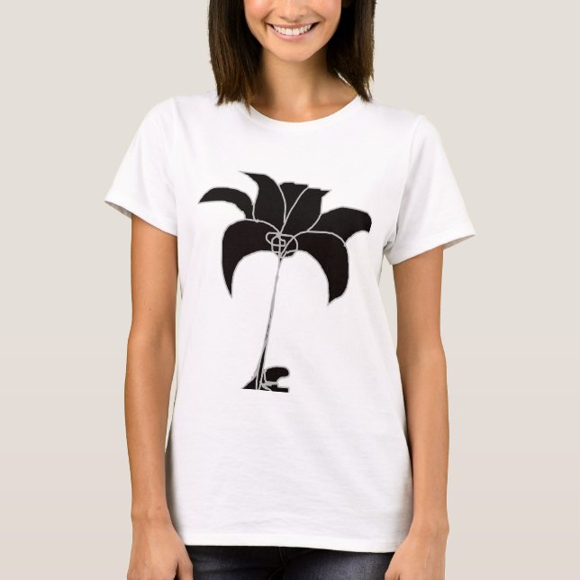 Schwarzes Weiß T-Shirt (Vorderseite)