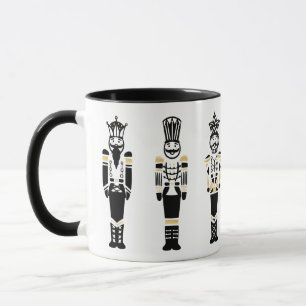 Schwarzes, Weiß u. Goldmodisches Tasse