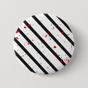 Schwarzes, Weiß und Rot Button
