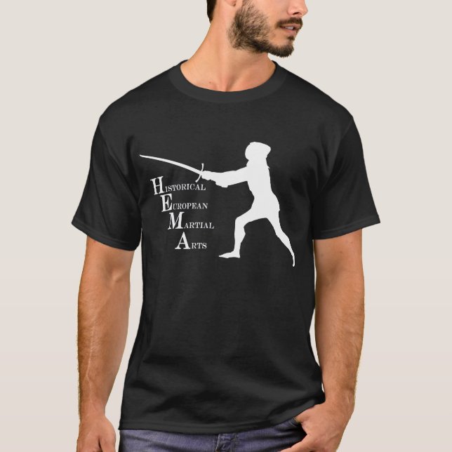 Schwarzes/weißes Hema Shirt (Vorderseite)