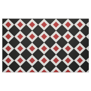 Schwarzes, weißes, rotes stoff