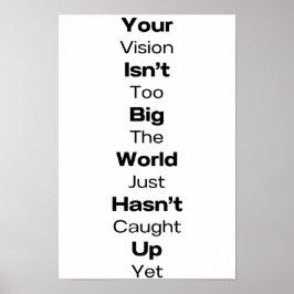Schwarzes Zitat Poster Print #1