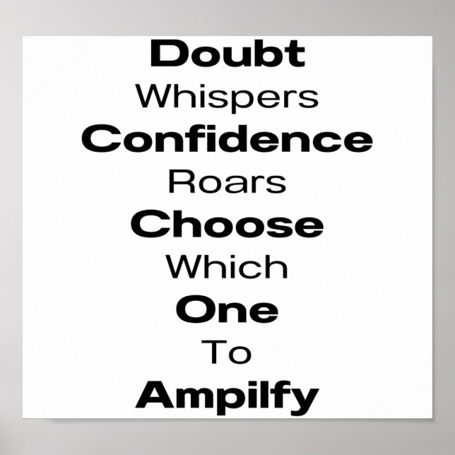 Schwarzes Zitat Poster Print #19 (Vorne)