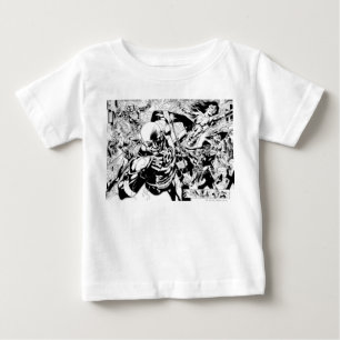 Schwärzeste NachtComic-Platte Baby T-shirt