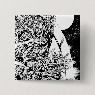 Schwärzeste Nachtgruppe und Mond 2 Button