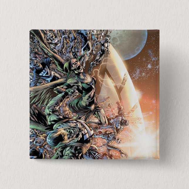 Schwärzeste Nachtgruppe und -mond Button (Vorderseite)