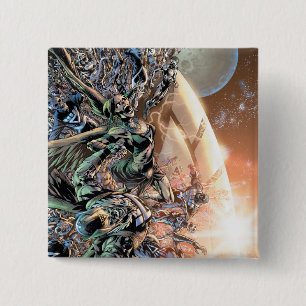 Schwärzeste Nachtgruppe und -mond Button