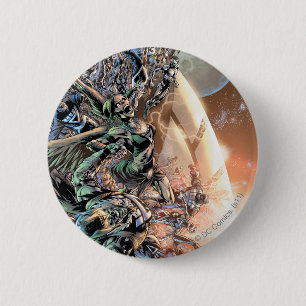 Schwärzeste Nachtgruppe und -mond Button