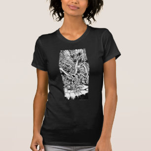Schwärzeste Nachtgruppen-Malerei - Schwarzweiss T-Shirt