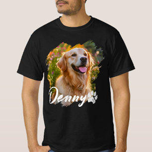 Schwarzgebrannter Hund Haustier Foto Tier 90er 1B1 T-Shirt