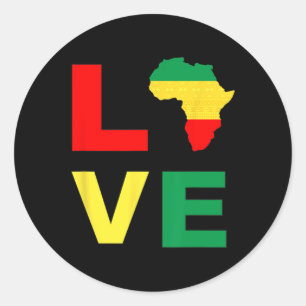 Schwarzgeschichte Liebe 19. Afrika Männer Frauen J Runder Aufkleber
