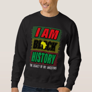 Schwarzgeschichte Monat 2022 Afrikanische Amerikan Sweatshirt