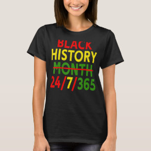 Schwarzgeschichte Monat 247365 Afrika Karte Melani T-Shirt