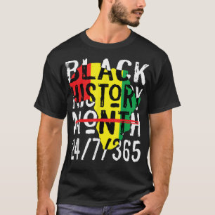 Schwarzgeschichte Monat 247365 Afrika Karte Melani T-Shirt