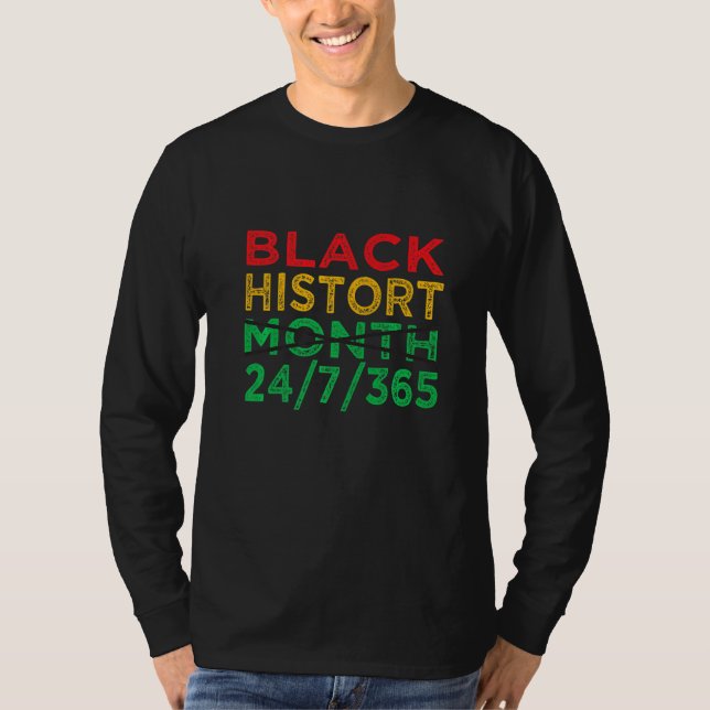 Schwarzgeschichte Monat 247365 Afrikanisches Melan T-Shirt (Vorderseite)