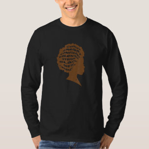 Schwarzgeschichte Monat Afrika Haare Afro Blm Mela T-Shirt