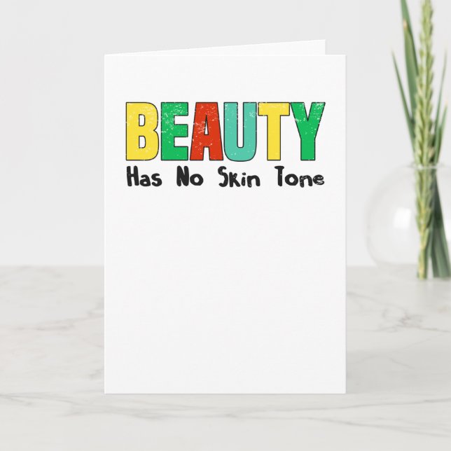 Schwarzgeschichte Monat Afrikaner stolz auf Gleich Karte (Vorderseite)