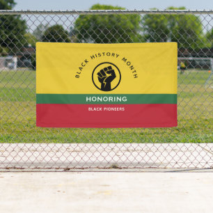 Schwarzgeschichte Monat Afrikanisch-amerikanischer Banner