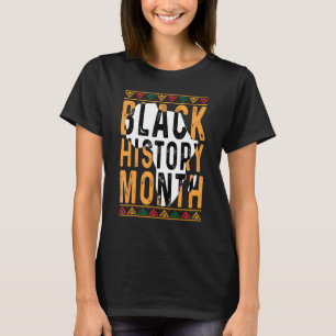 Schwarzgeschichte Monat Afrikanische Wurzeln Retro T-Shirt