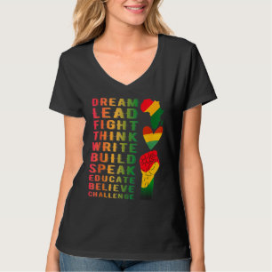 Schwarzgeschichte Monat Afrikanischer Amerikaner f T-Shirt