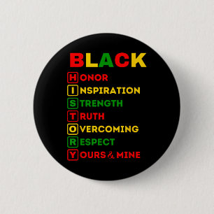 Schwarzgeschichte Monat Afrikanischer amerikanisch Button