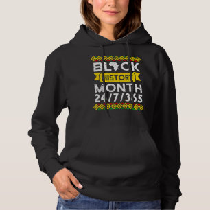 Schwarzgeschichte Monat Afrikanischer Melanin-Stol Hoodie