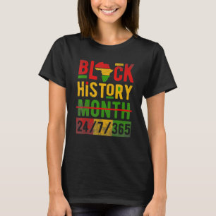 Schwarzgeschichte Monat Afrikanischer Melanin-Stol T-Shirt