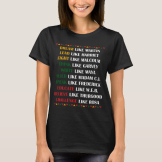 Schwarzgeschichte Monat Afrikanisches Amerikanisch T-Shirt