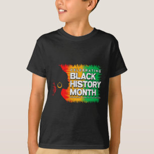 Schwarzgeschichte Monat Afro Amerikanische Junetee T-Shirt