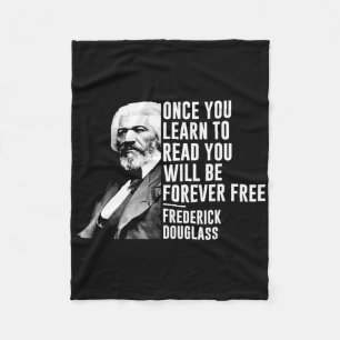 Schwarzgeschichte Monat Frederick Dougl Quote Blm Fleecedecke