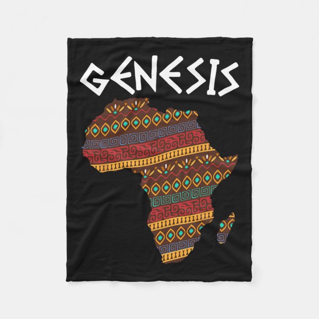 Schwarzgeschichte Monat Genesis Proud Africa A Fleecedecke (Vorderseite)